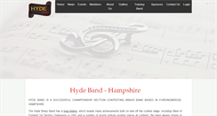 Desktop Screenshot of hydeband.co.uk